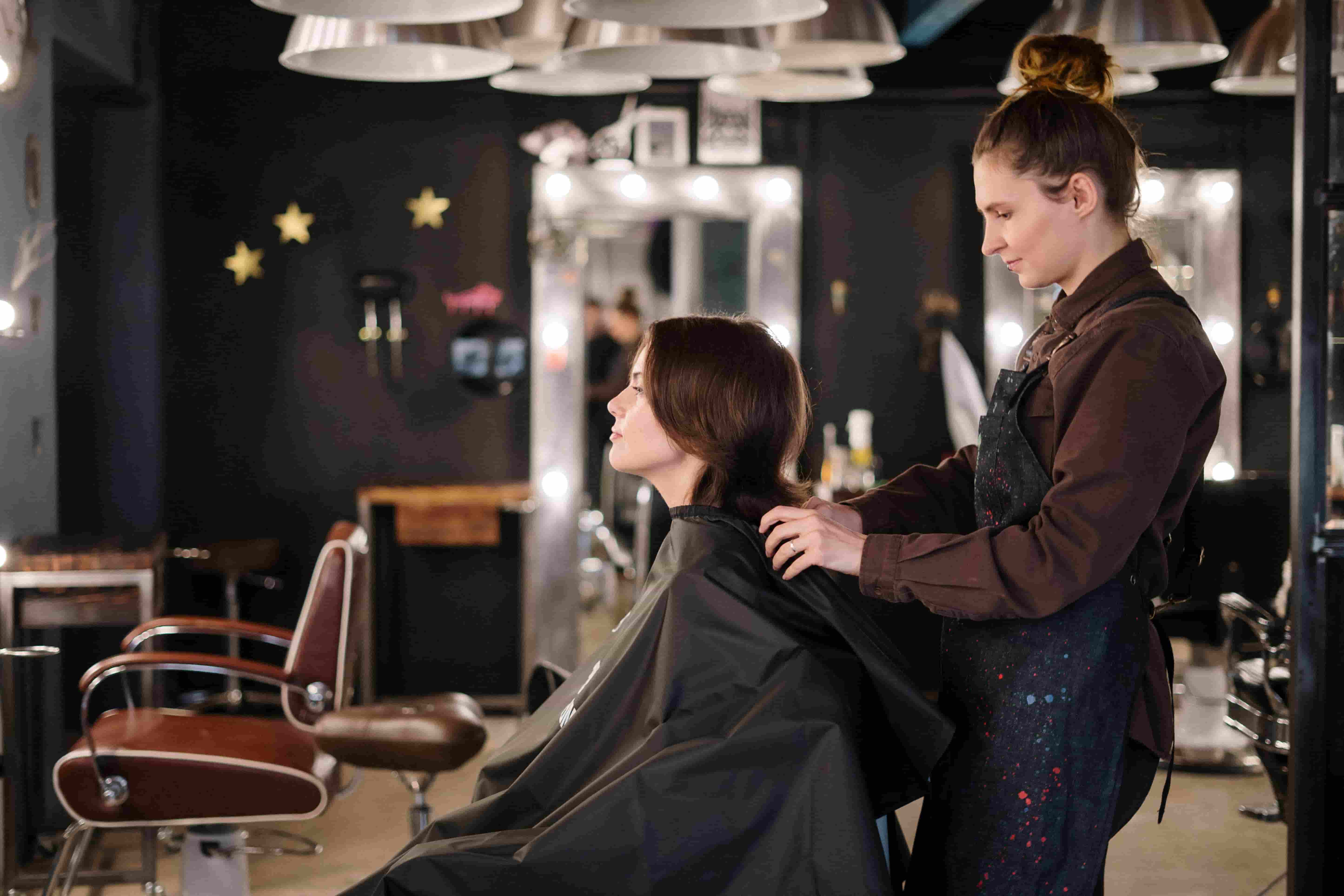 Hairstylist attending to a client in a Pennsylvania salon